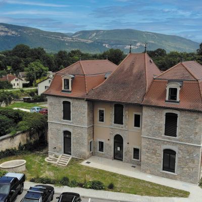 Le chateau vu aérien