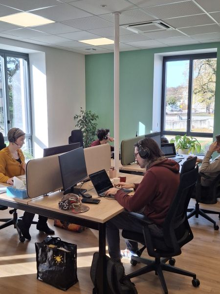 Espace coworking, environnement de travail fonctionnel